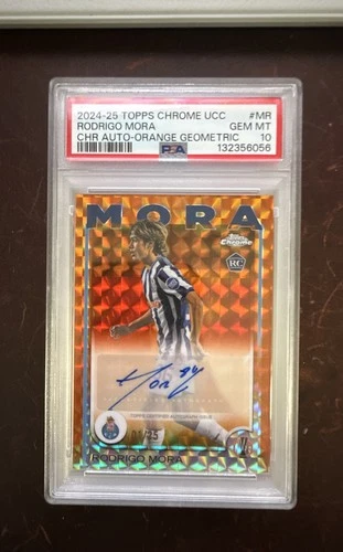2024-25 Topps Chrome UEFA Club Competitions - Chrome Autographs Rodrigo Mora...
