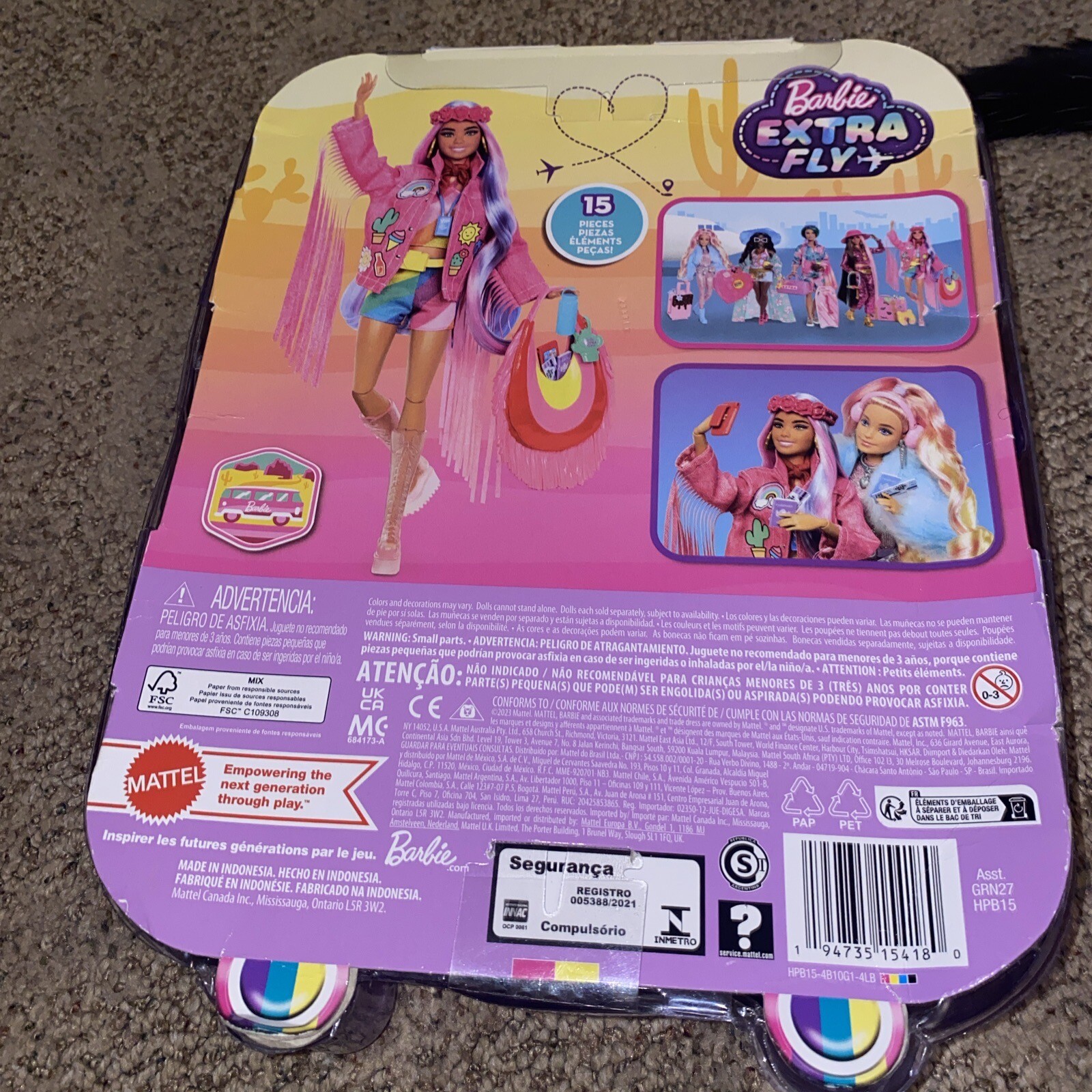 Barbie TRAVEL EXTRA FLY DOLL with DESERT THEMED Clothes & Accessories NEW in BOX