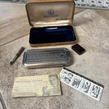 Rolls Vintage Safety Razor Full Set Art Deco 1920S BinC