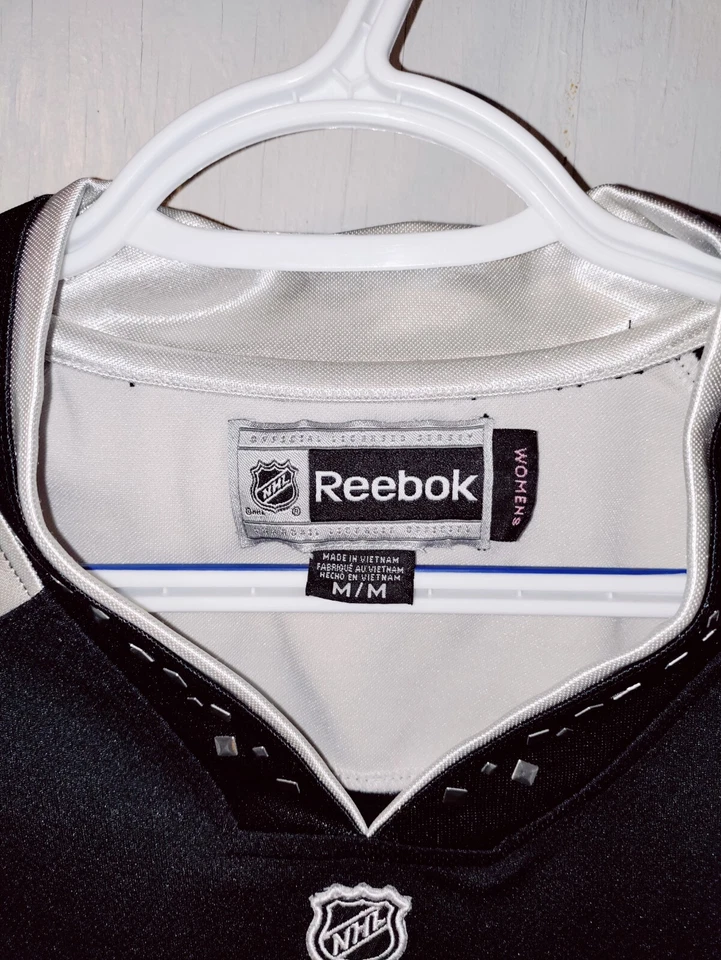 Camiseta deportiva de hockey Reebok NHL para mujer talla mediana Pittsburgh Penguins Foto 2 de 4