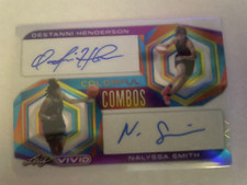 2023 Leaf Vivid Destanni Henderson/Nalyssa Smith Dual Autographs Fever #7/25 SP
