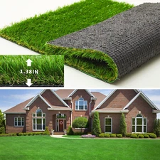 Artificial Turf Synthetic Grass 4 FT * 6 FT, 1.38" Pile High, Artificial Grass M