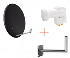 SATELLITE COR-800SAE-C 80CM WITH LNB QUAD OPTICUM AND USL WALL RACK 40CM