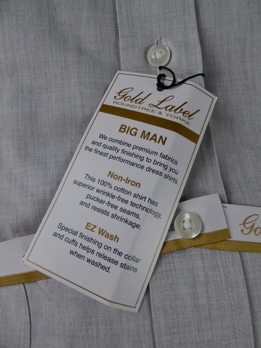 Roundtree & Yorke Gold Label Non Iron EZ Wash Poplin Dress Shirt $75 NWT 3 Color - Picture 13 of 20