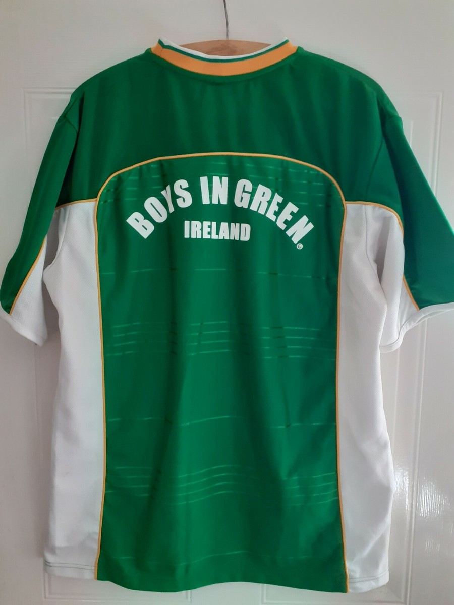 Maillot De Football Rétro République D'Irlande Homme - Adidas, Taille L, Vert, Occasion