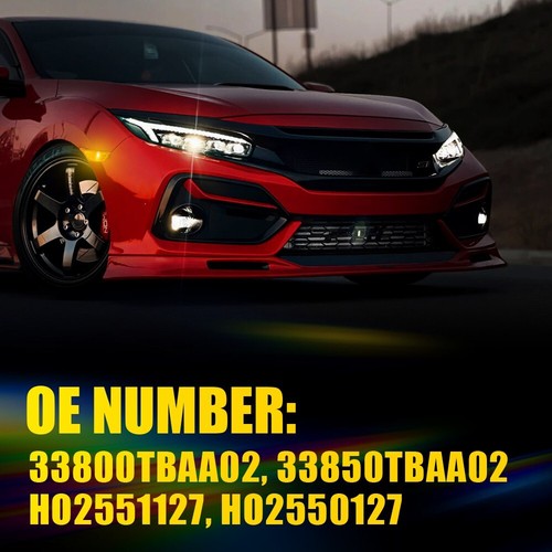 Pair LED Side Marker Lights Fit 2016 2017 2018 2019 2020 2021 Honda Civic Sedan - Foto 7 di 12
