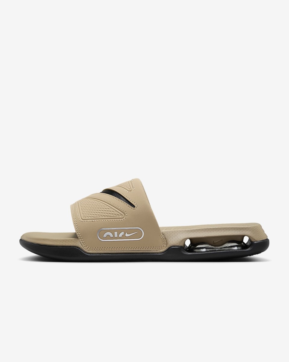 DC1460-201 Nike Air Max Cirro Slide Khaki Metallic Silver Black