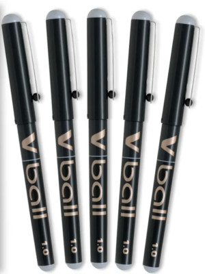 PILOT Tintenroller V Ball 1.0, schwarz | 5+5 gratis