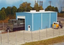 Pikestuff (HO-Scale) #541-5000 Small Engine House (blue) - NIB