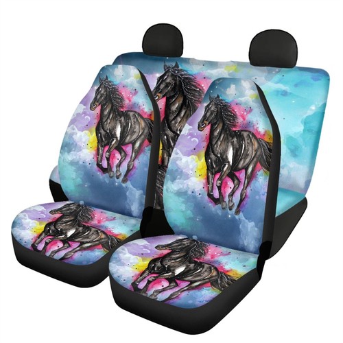 Lovely Animal and Flowers Car Seat Polyster Full Set Covers Universal Fit - Picture 4 of 18