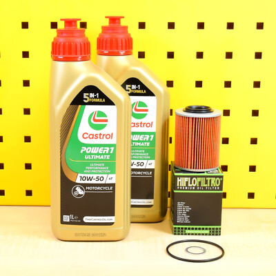 Set Ölfilter Castrol 10W50 Für: Can-Am Defender Maverick Outlander Renegade
