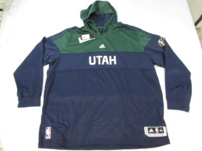 New Utah Jazz Mens Size 3XL Adidas Blue/Green Hoodie $90