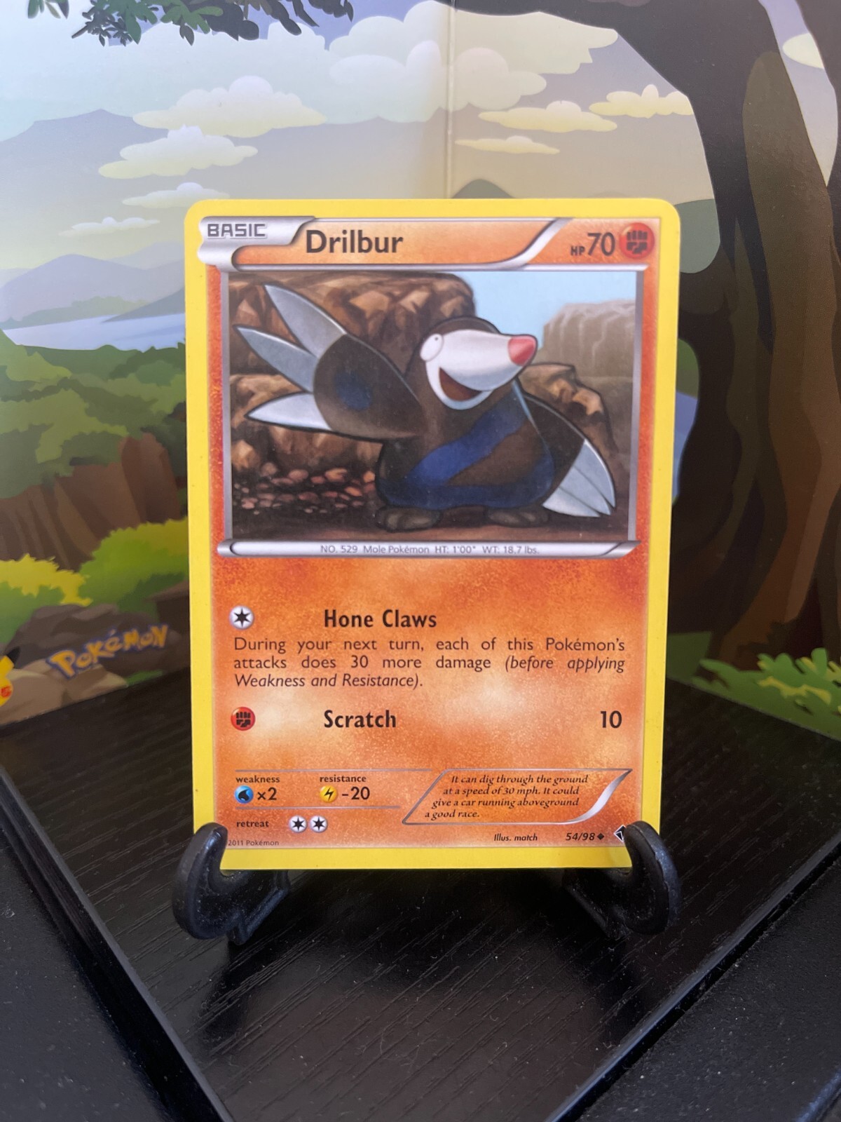 Drilbur 54/98 - Emerging Powers - Uncommon - Pokemon Card TCG - LP