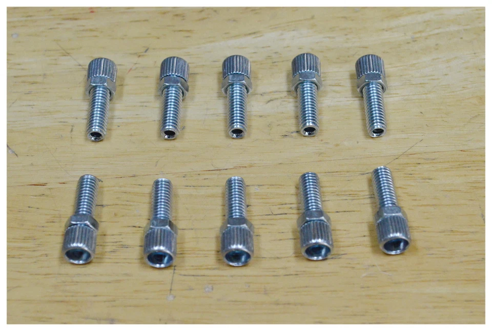 Bicycle Bike brake cable steel barrel adjusters (10) - Silver 6mm x 1"