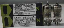 CV455 ECC81 Ediswan NOS NIB  "O" Getter made in England Amplitrex tested 1MP