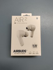 AIR2 AIRBUDS -SECOND GENERATION- 20hr Battery Bluetooth 5.0 White Good Condition