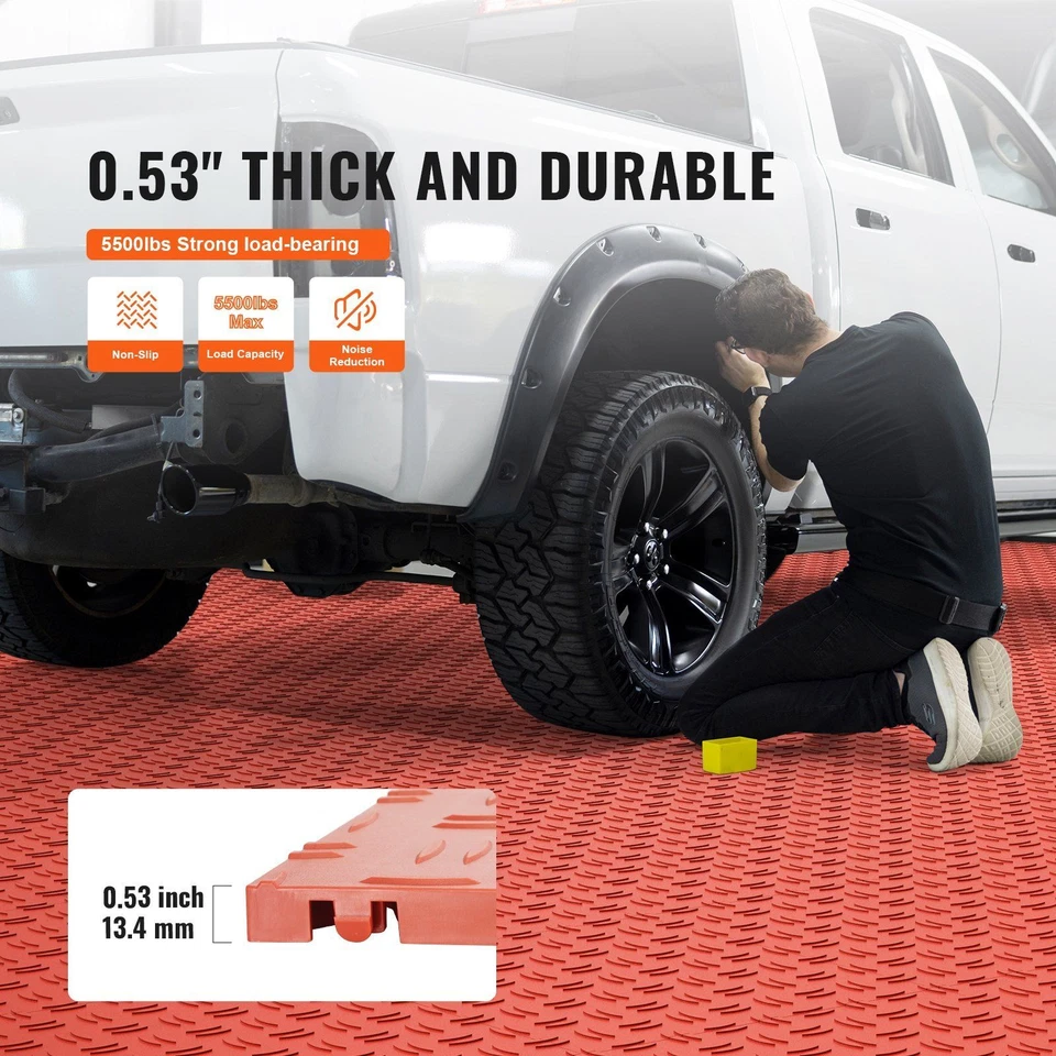 Garage Tiles Interlocking, 12x12 x 0.53 inch 25 Pack Garage Floor Covering Tiles - Image 3 of 4