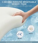 Memory Foam Neck Pillow for Pain Relief Sleeping, Adjustable Cervical Support  — photo 6