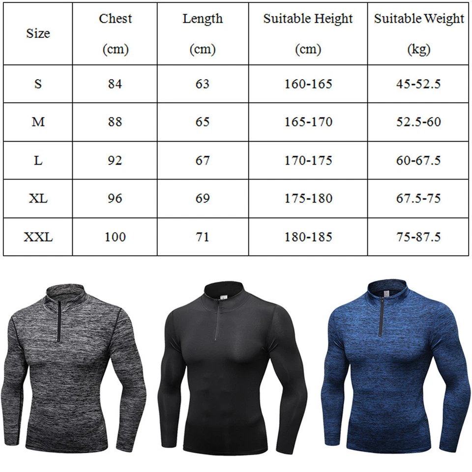 Hombres Manga Larga Cuello Soporte Terciopelo Deportes Prendas para el torso Fitness Elastizadas Sudadera Foto 2 de 4