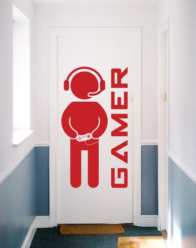 Computer Gamer – Gaming Kids Bedroom PC Xbox PS Wall Art Vinyl Decal Sticker - Picture 41 of 126