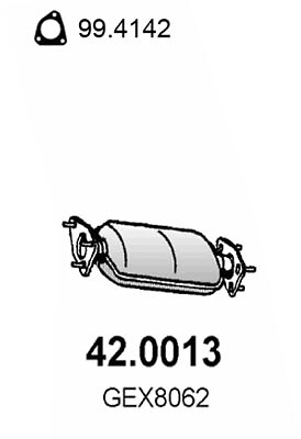 Catalyseur ASSO 42.0013 pour corriger la pollution sur Rover 25 et 200