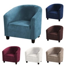 Velvet Slipcover Elastic Tub Armchair Cover Single Seat Furniture Protect Covers