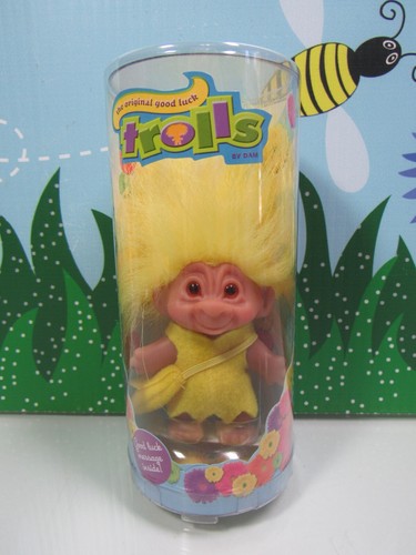 2005 GOOD LUCK MESSENGER TROLL - 3" DAM Troll Puppe - NEU IM CONTAINER - selten - Bild 1 von 7