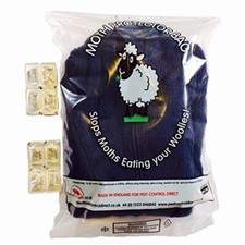 8 x Moth Proof Sweater Storage Bags UK made (w/Acana Moth Killer Sachets)