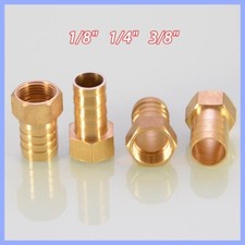 Brass Barb BSP Female Thread Connector Tail Pipe Hose Fitting 1/8" 1/4" 3/8"