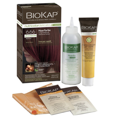 BIOKAP Haarfarbe Nutricolor Delicato Rapid Rubinrot 6.66 135 ml