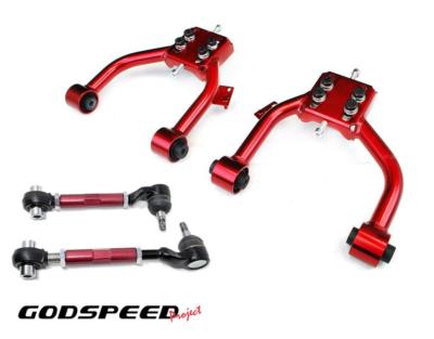 GODSPEED PROJECT 4PCS FRONT UPPER + REAR CAMBER ARM KIT FOR 03-07 HONDA ACCORD