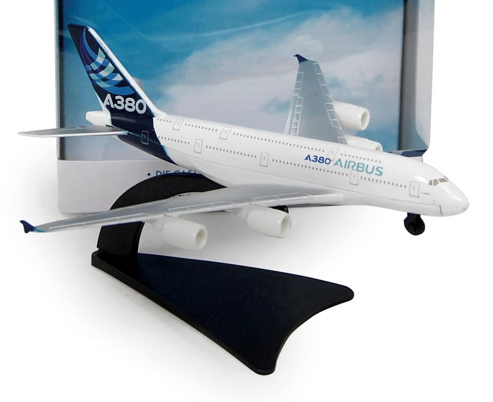 Airbus A380 Spielzeugflugzeug Diecast Limox Toys LM11 15cm lang Toyplane