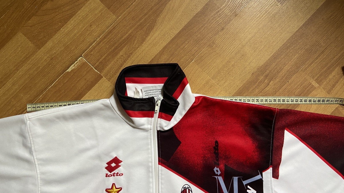 MILAN 1993 1994 FOOTBALL SOCCER TRACK JACKET LOTTO see MILAN 1993 1994 FOOTBALL SOCCER TRACK JACKET LOTTO see