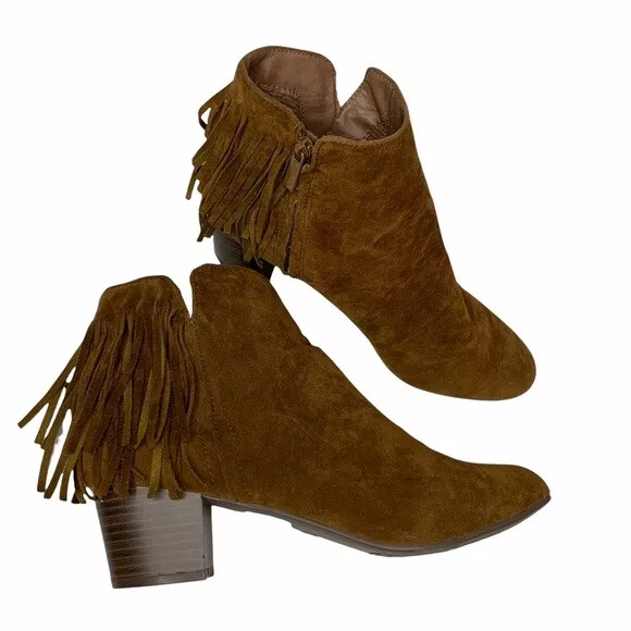 Breckelles fringe best sale booties