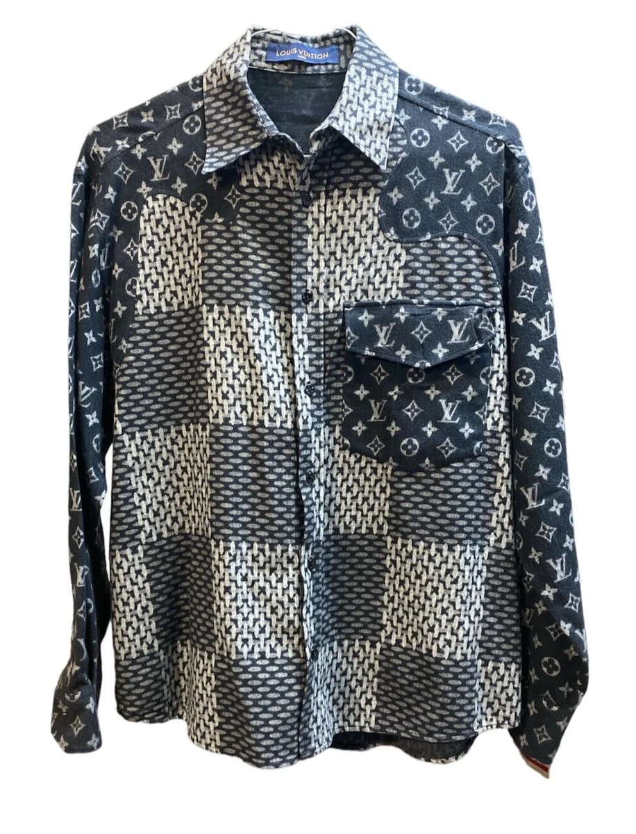 louis vuitton checkered shirt