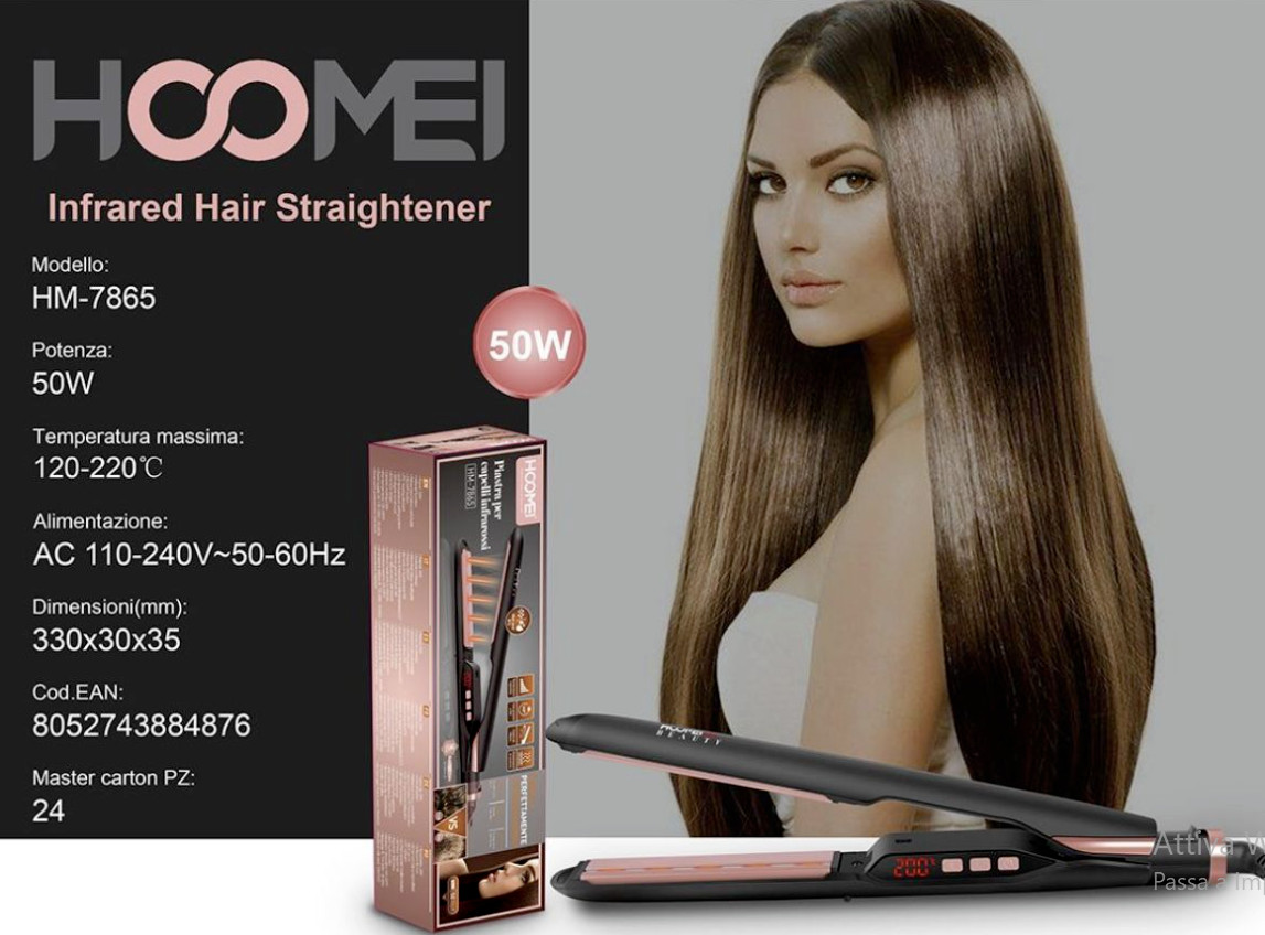 Piastra Capelli Infrarossi LCD Wet&Dry 50W | L'Originale Professionale