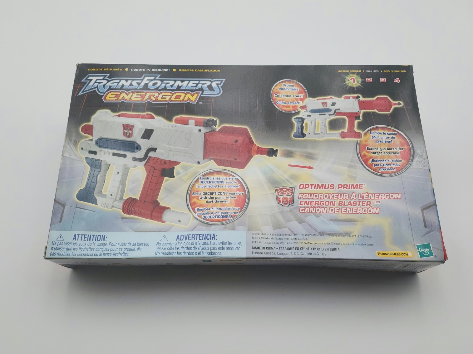 MISB 2003 Transformers Energon Optimus Prime Energon Blaster Hasbro eBay