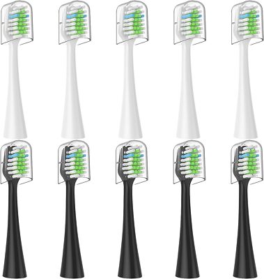 10Pcs Brush Heads Compatible with Waterpik Complete Care 5.0/9.0 (CC-01/WP-861)