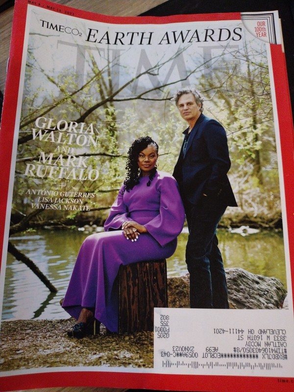 TIME MAGAZINE EARTH AWARDS GLORIA WALTON & MARK RUFFALO