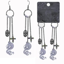 Studio Ghibli Spirited Away Haku Dragon & No Face Drop Icon Earrings Licensed