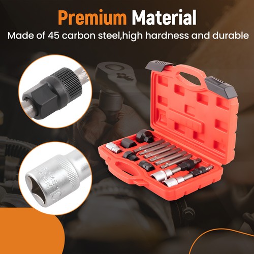 13pcs Car Pulley Removal Decoupling Puller Set Alternator Pulley Tool New - Picture 2 of 12