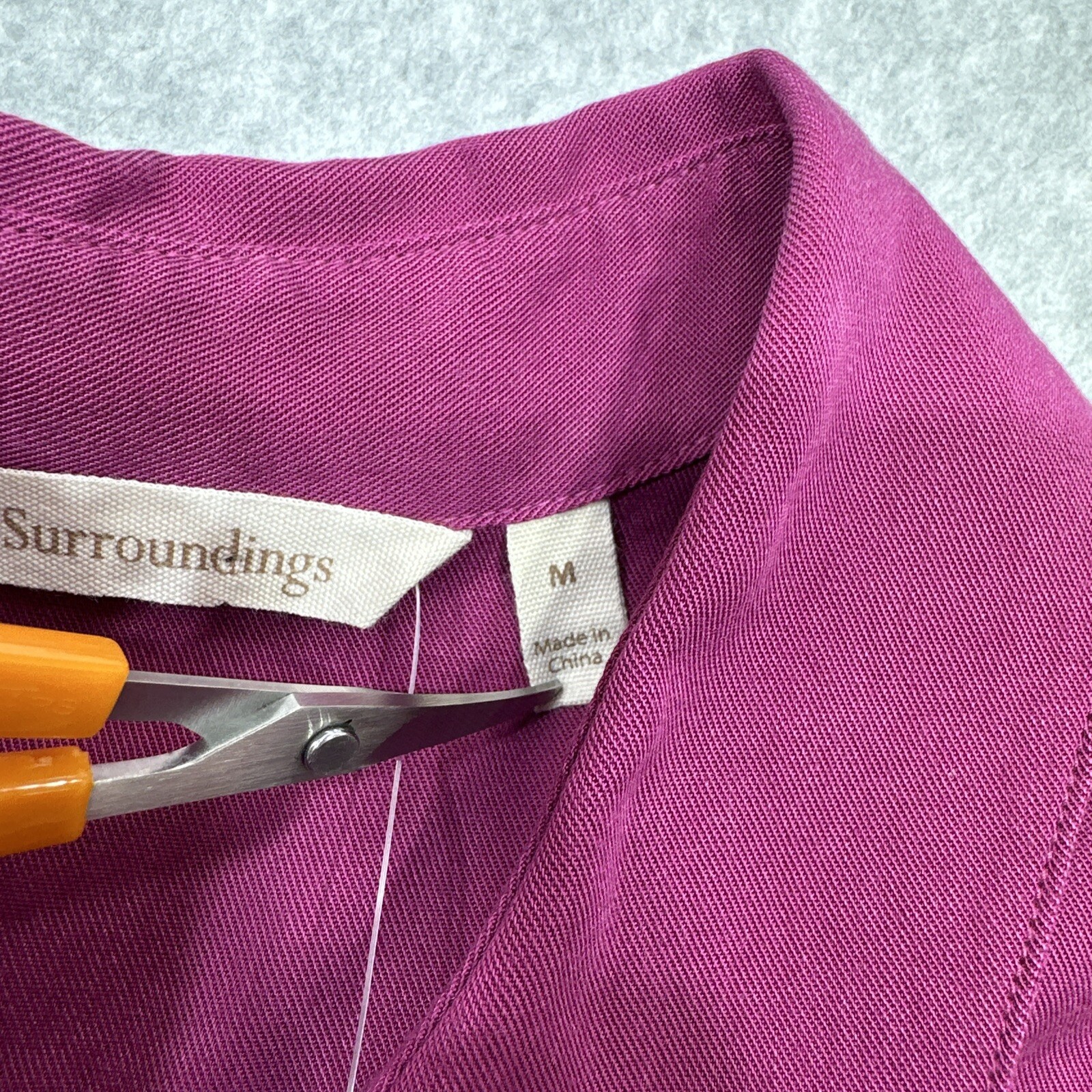 Soft Surroundings Hutton Blouse Medium Magenta Te… - image 3