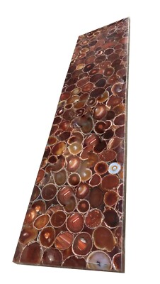 Conference Two Table Top Red Onyx Bar Top Inlay Kitchen Slab Chirtsmas 4'x2'