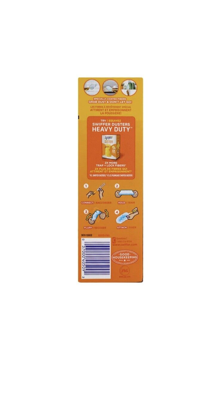 Swiffer Dusters Kit-Trap + Lock-Unscented-1 Handle & 5 Dusters-NIB