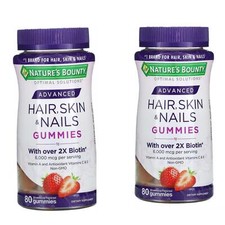 Nature's Bounty, Gommes pour les cheveux la peau et les ongles  gout Fraise