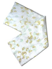 Vintage North Star By Chatham Baby Receiving Blanket White Yellow Mom Ducklings