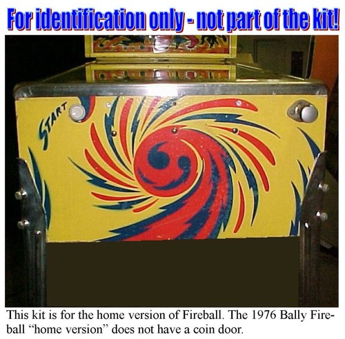 1976 Bally Fireball Tune-up Kit (home version) - Includes Rubber Ring Kit - Picture 3 of 3