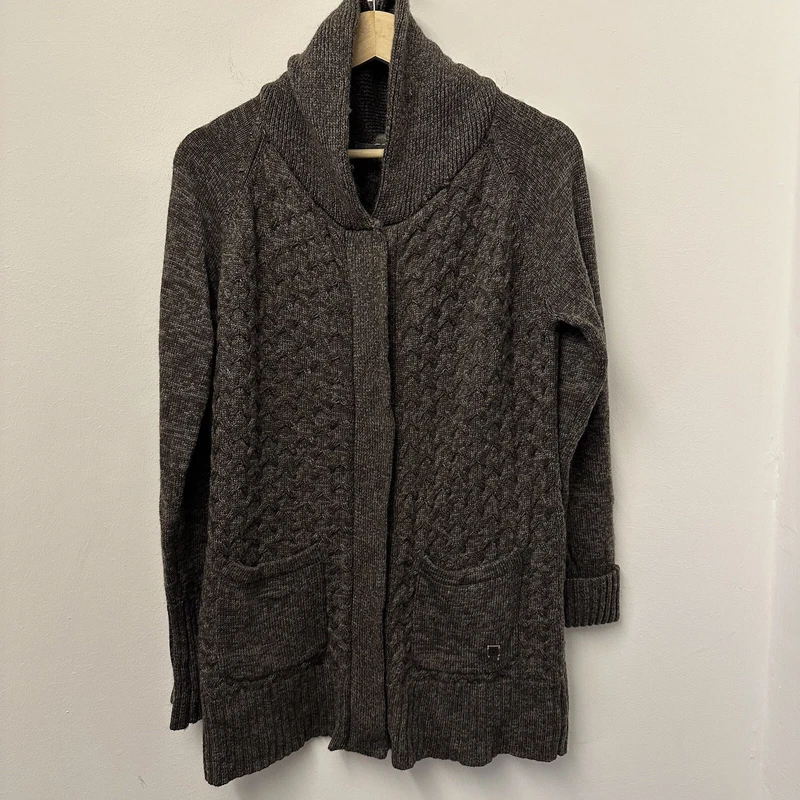 smartwool cozy full zip cardigan merino wool euc sweater
