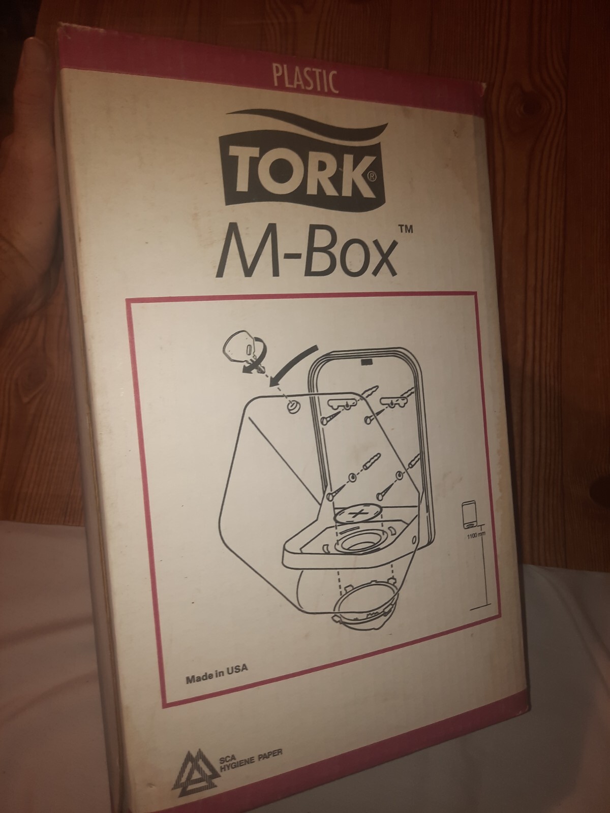 NIB Tork Towel Dispenser Tork M-Box Centerfeed Wall Mount Plastic 