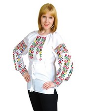 Ukrainian embroidered traditional shirt for ladies, blouse, sorochka vyshyvanka